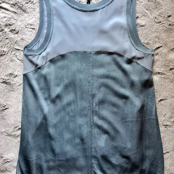 Rag & Bone Sora silk and knit combo top, blue - Picture 4 of 5